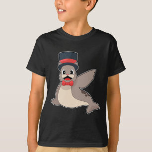 Seal Groom Cilinder Wedding T-shirt
