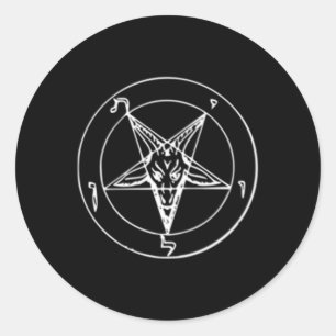 Seal of Baphomet Occult Satanic Pentagram van Goat Ronde Sticker