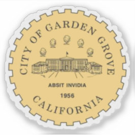 Seal of Garden Grove, California, USA Sticker
