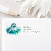 Seal Onder het Zee Coastal Beach Etiket (Insitu)