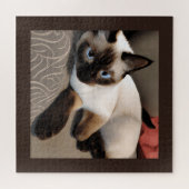 Seal Point Siamese Digital Portret Legpuzzel (Horizontaal)