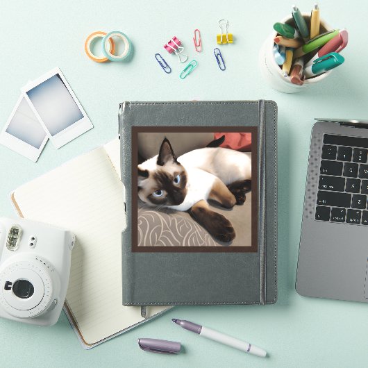 Seal Point Siamese Digital Portret Sticker (iPad Cover)