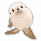 Seal Pup Sticker | Baby-afdichtingssticker (Voorkant)