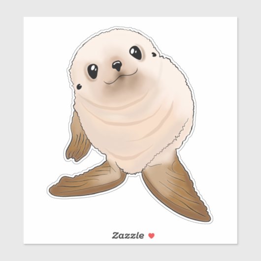 Seal Pup Sticker | Baby-afdichtingssticker (Vel)