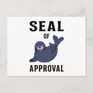 Seal Sealife Dier Schattige Zee Leeuw Seals Lover Briefkaart