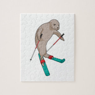 Seal Skier Ski Legpuzzel