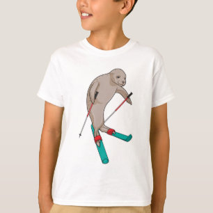 Seal Skier Ski T-shirt