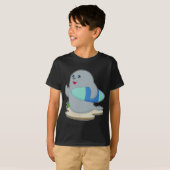 Seal Surfer Surfboard T-shirt (Voorkant volledig)