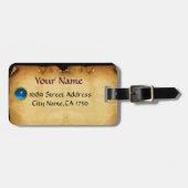 SEAL VAN DE KNIGHTS-TEMPLAR-PLAATS, blauw Bagagelabel (Voorkant horizontaal)