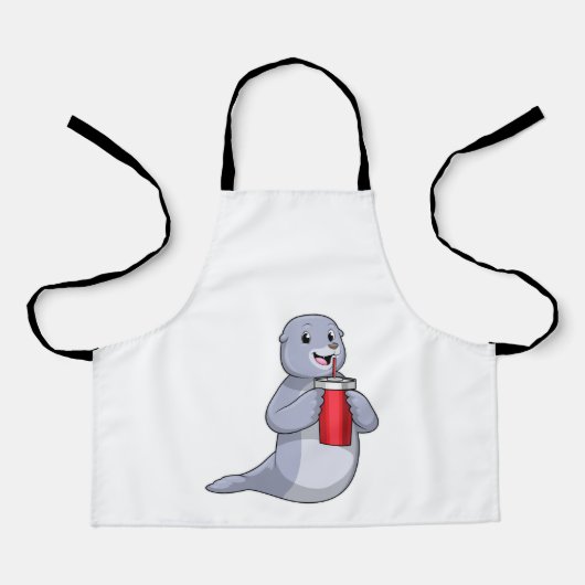 Seal with Drinking cup Schort (Voorkant)
