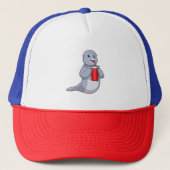 Seal with Drinking cup Trucker Pet (Voorkant)
