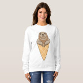Seal with Ice cream cone Trui (Voorkant volledig)