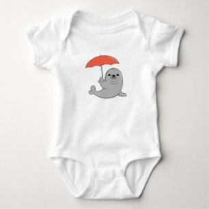 Seal with Umbrella Romper