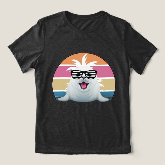 Seal Zonnebril Fun Tri-Blend Shirt (Design voorkant)