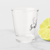 Sealand Flag in Heart, Vorstendom Sealand Shot Glas (Links)