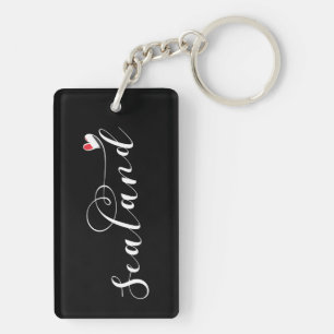 Sealand Flag in Heart, Vorstendom Sealand Sleutelhanger