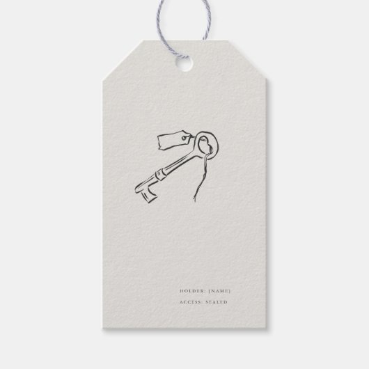 Sealed Key- Regency Correspondence Archive Cadeaulabel (Voorkant)