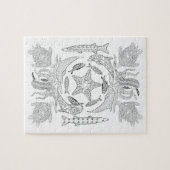 Sealife adult Coloring Puzzle Legpuzzel (Horizontaal)