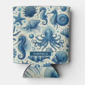  Sealife Animals Pattern Blikjeskoeler (Voorkant)