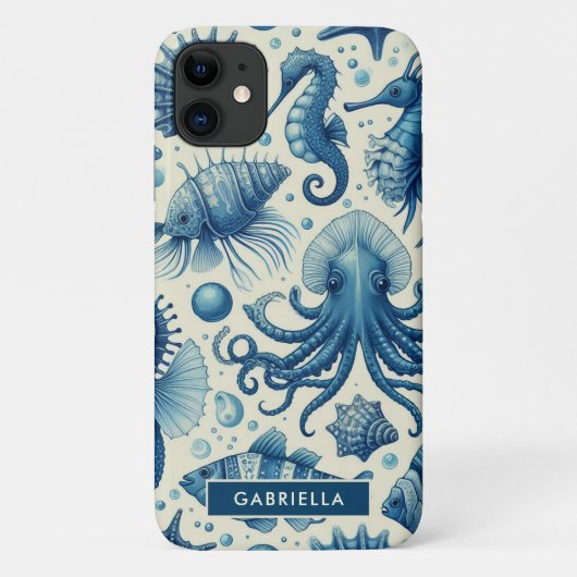 Sealife Animals Pattern Case-Mate iPhone Case (Achterkant)