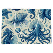 Sealife Animals Pattern Groot Cadeauzakje (Voorkant)