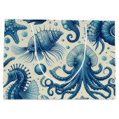 Sealife Animals Pattern Groot Cadeauzakje (Achterkant)