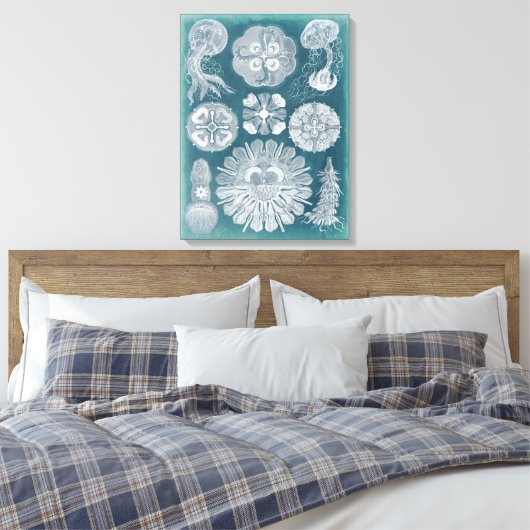 Sealife Blueprint IV Canvas Afdruk (Insitu (Slaapkamer))