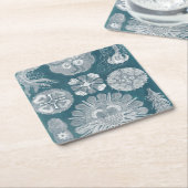 Sealife Blueprint IV Vierkante Kartonnen Onderzetter (Schuin)