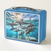 Sealife Dolphin Metal Lunch Box (Achterkant)