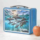 Sealife Dolphin Metal Lunch Box (In situ)