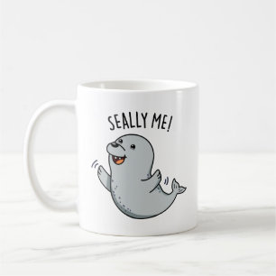 Seally Me Funny Seal Pun Koffiemok