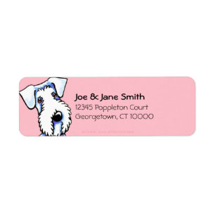 Sealyham Terrier Bubble Gum Pink Etiket