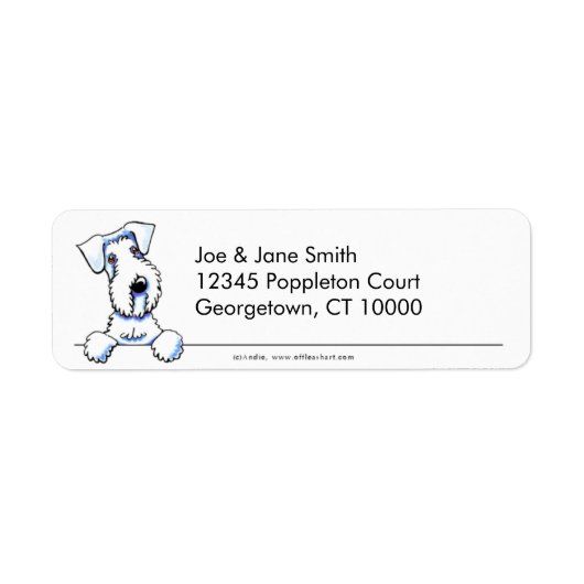 Sealyham Terrier Clean en Simple Etiket (Voorkant)