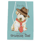 Sealyham Terrier Dad Medium Gift Bag Cadeauzakje (Achterkant)