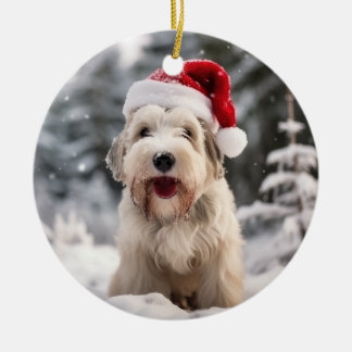 Sealyham Terriër Hond Kerstmis Keepsake Keramisch Ornament