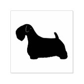 Sealyham Terrier Hondenras Silhouette Zelfinktende Stempel (Design)