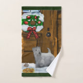 Sealyham Terrier Kerstmis Bad Handdoek (Handdoek)