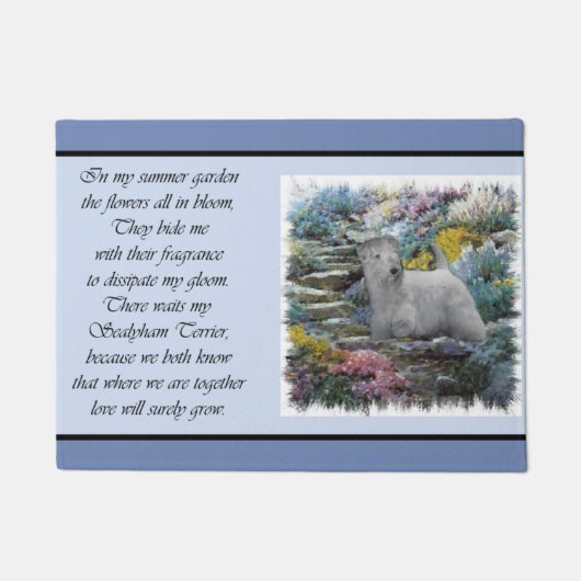 Sealyham Terrier Lovers Art Deurmat (Voorkant)