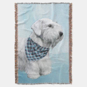 Sealyham Terrier Painting - Cute Original Dog Art Deken