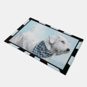 Sealyham Terrier Painting - Cute Original Dog Art Deurmat (Schuin)