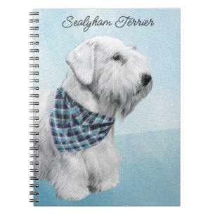 Sealyham Terrier Painting - Cute Original Dog Art Notitieboek