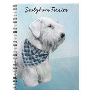Sealyham Terrier Painting - Cute Original Dog Art Notitieboek