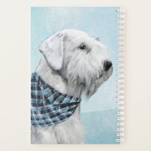 Sealyham Terrier Painting - Cute Original Dog Art Planner (Achterkant)
