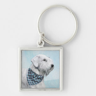 Sealyham Terrier Painting - Cute Original Dog Art Sleutelhanger