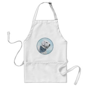 Sealyham Terrier Painting - Cute Original Dog Art Standaard Schort