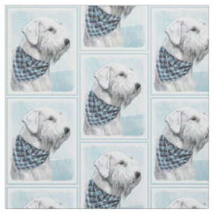 Sealyham Terrier Painting - Cute Original Dog Art Stof