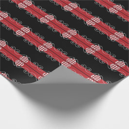 SEAM-AANPASSINGEN: Valentijn Heart check WrappingP Cadeaupapier