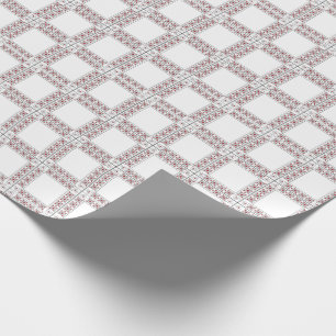 SEAM-AANPASSINGEN: Valentijn rood-hartlijnpapier Cadeaupapier