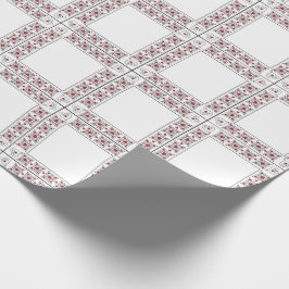 SEAM-AANPASSINGEN: Valentijn rood-hartlijnpapier Cadeaupapier