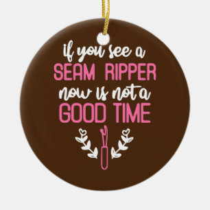 Seam Ripper Funny Quilting Lover Keramisch Ornament